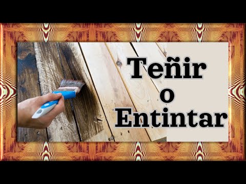 🪚 Como Teñir o Entintar Madera 🪵