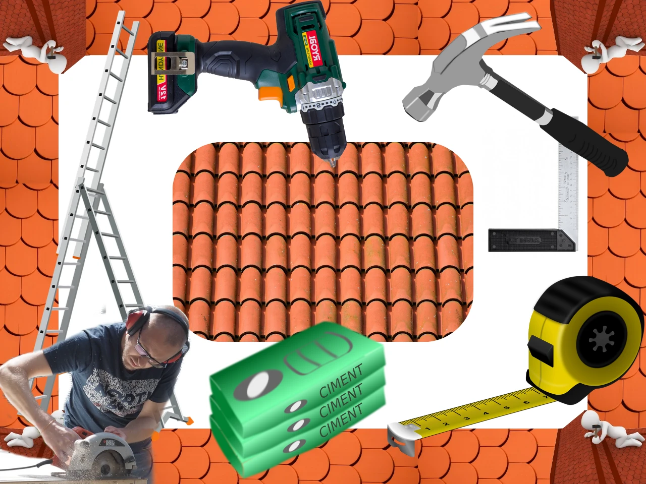 materiales y herramientas para instalar techos
